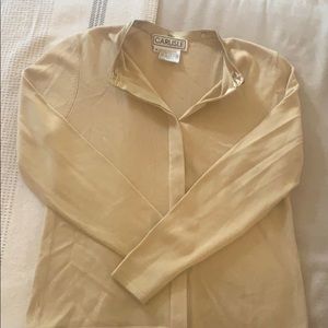 Carlisle versatile sweater w/removable collar. M